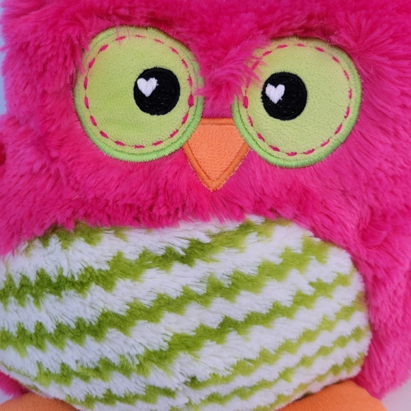 Dan Dee Collector’s Choice Pink Owl Plush Snuggle Pillow Stuffed Animal Toy 12” - Picture 8 of 8
